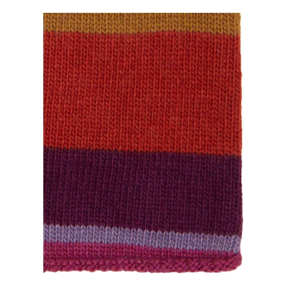 Gallo Korte vingerloze paarse handschoenen voor dames met veelkleurige strepen Multicolor Dames