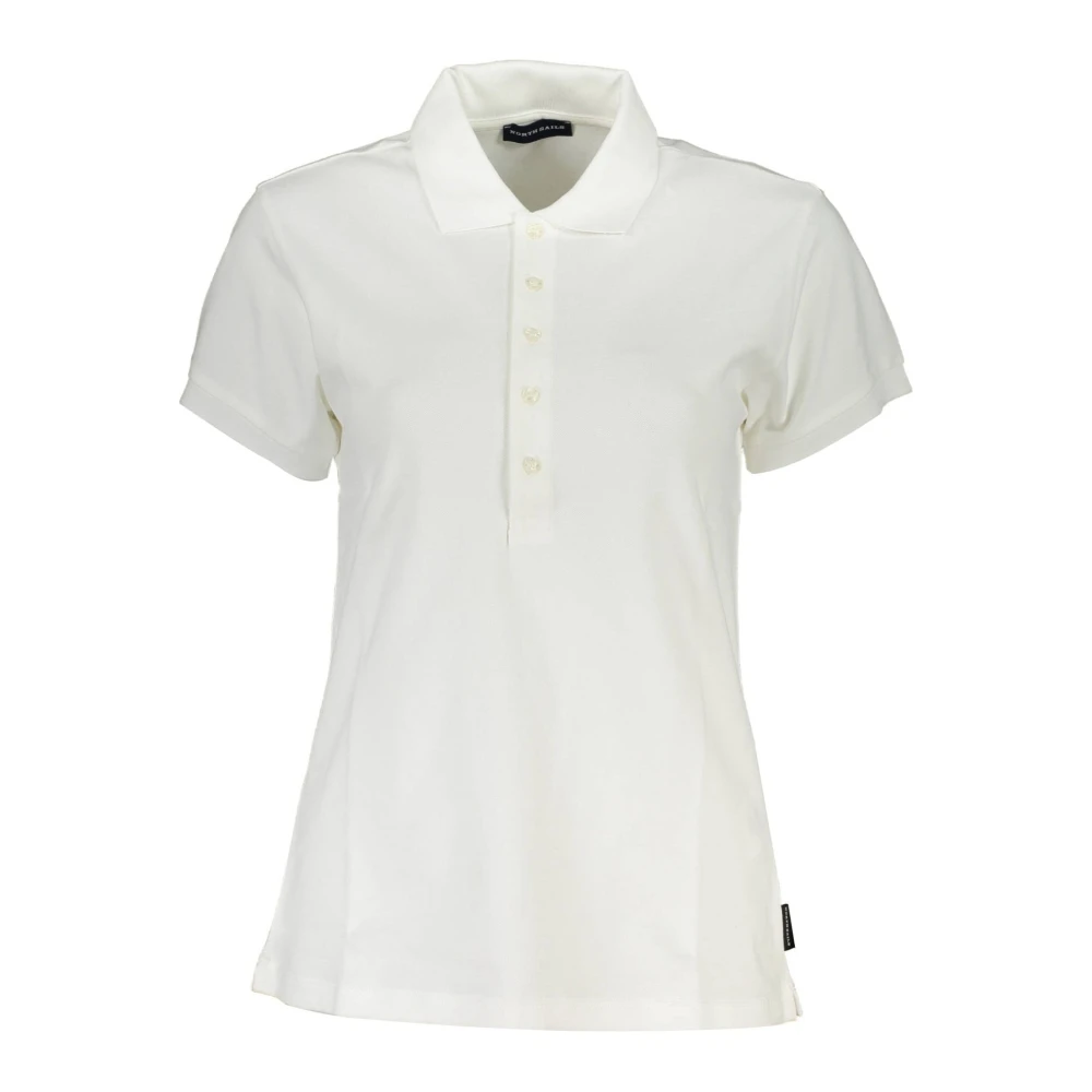 North Sails Women's White Polo Shirts, Xs, Short Sleeve Polo Shirt Logo