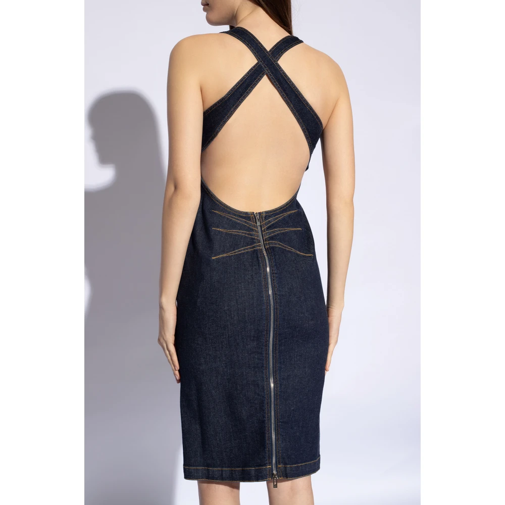 Alaïa Denim jurk Blue Dames