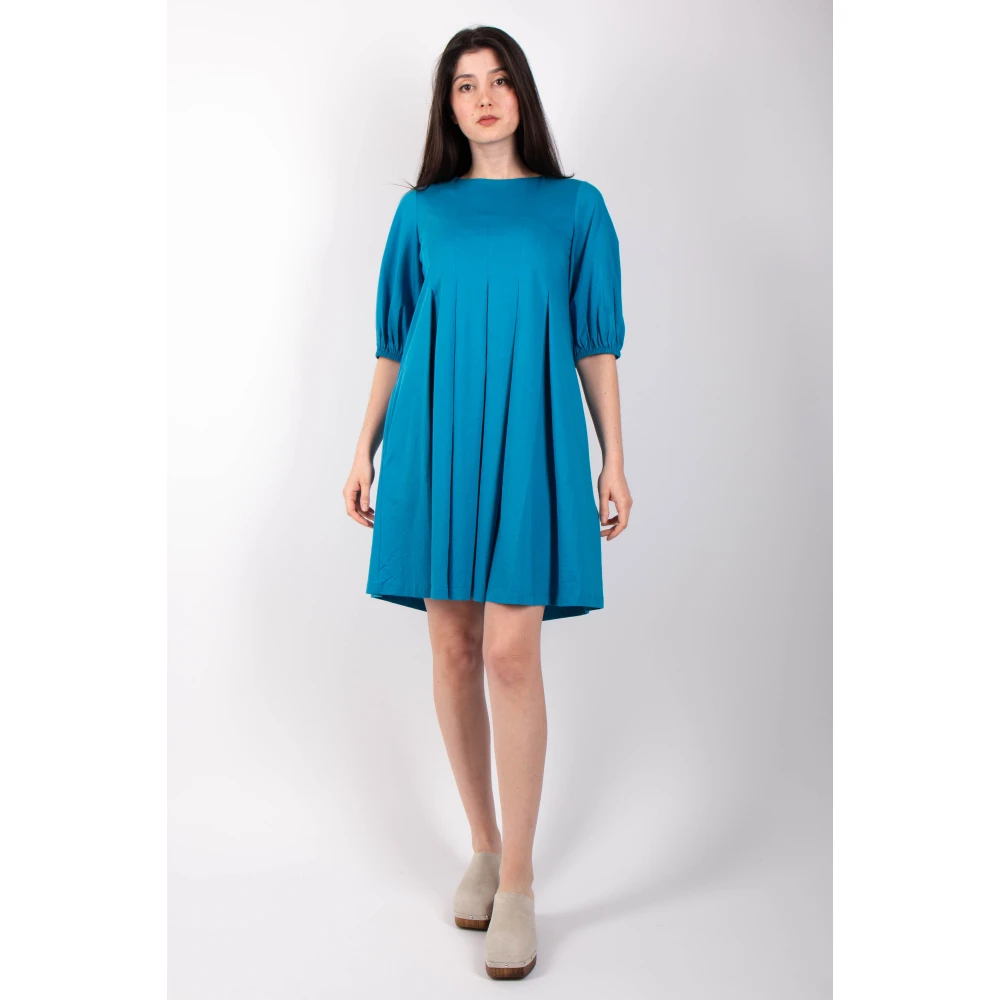 Max Mara Weekend Ocean Jersey Jurk Blue Dames