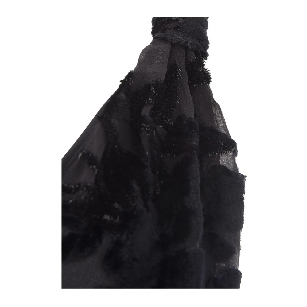 Lardini Tijdloze Zwarte Viscose Jurk Black Dames