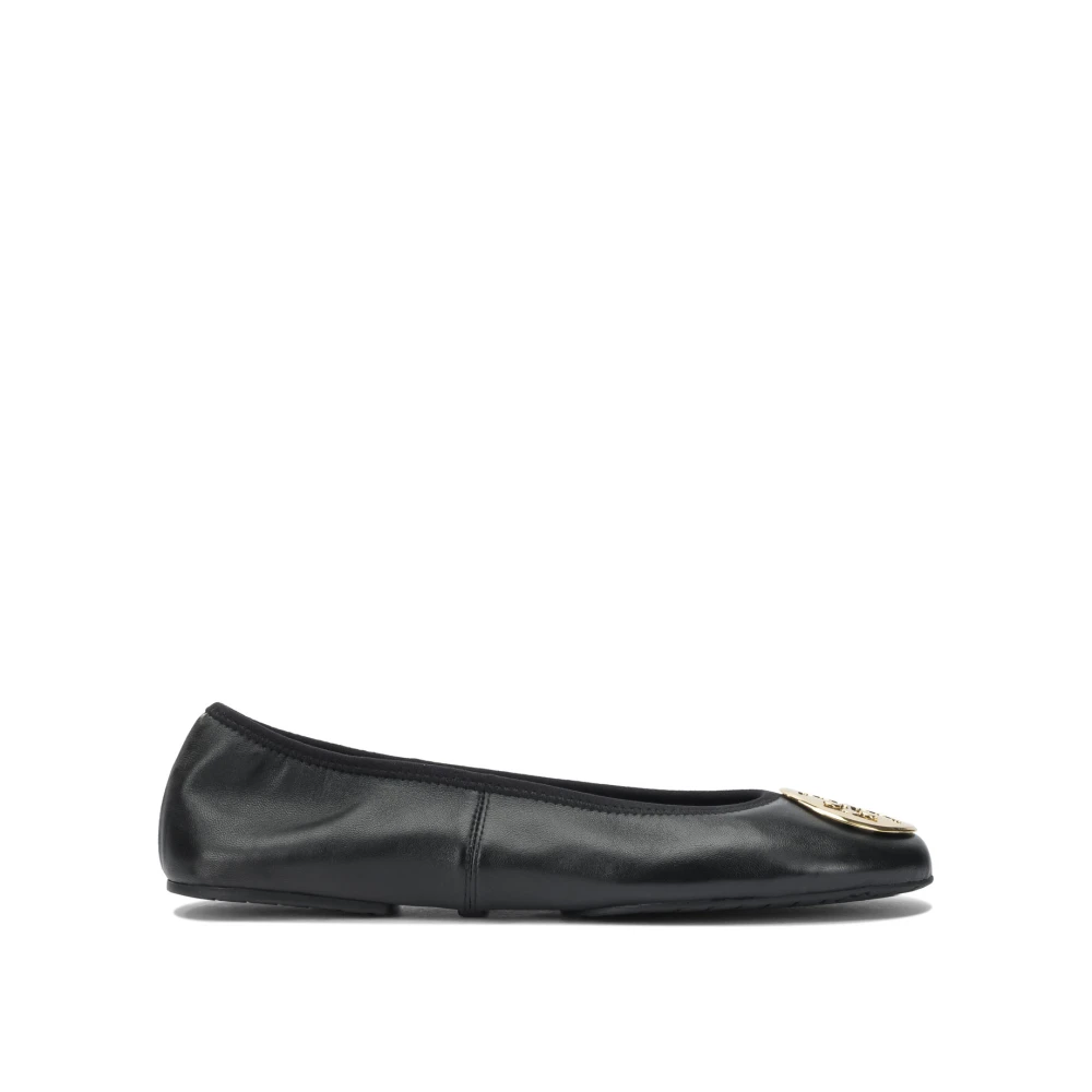 Tory Burch Women's Black Minnie Leather Ballet Flat