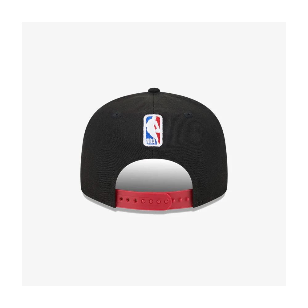 new era NBA ALT Pet Zwart Patched Logo Black Heren