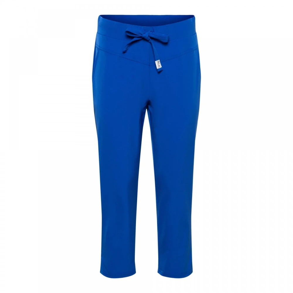 &Co Woman Broek met verkorte pijpen Zomerse stijl Blue Dames