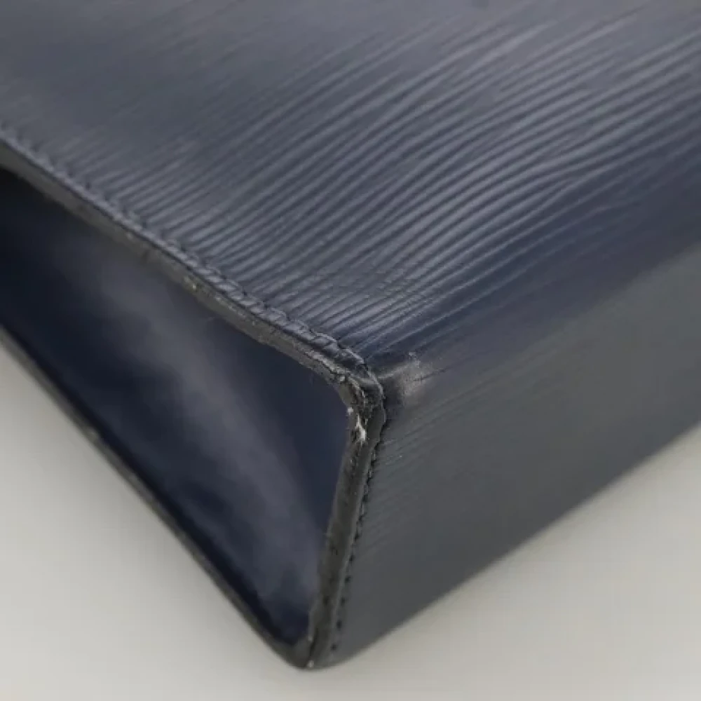 Louis Vuitton Vintage Pre-owned Leather clutches Blue Dames