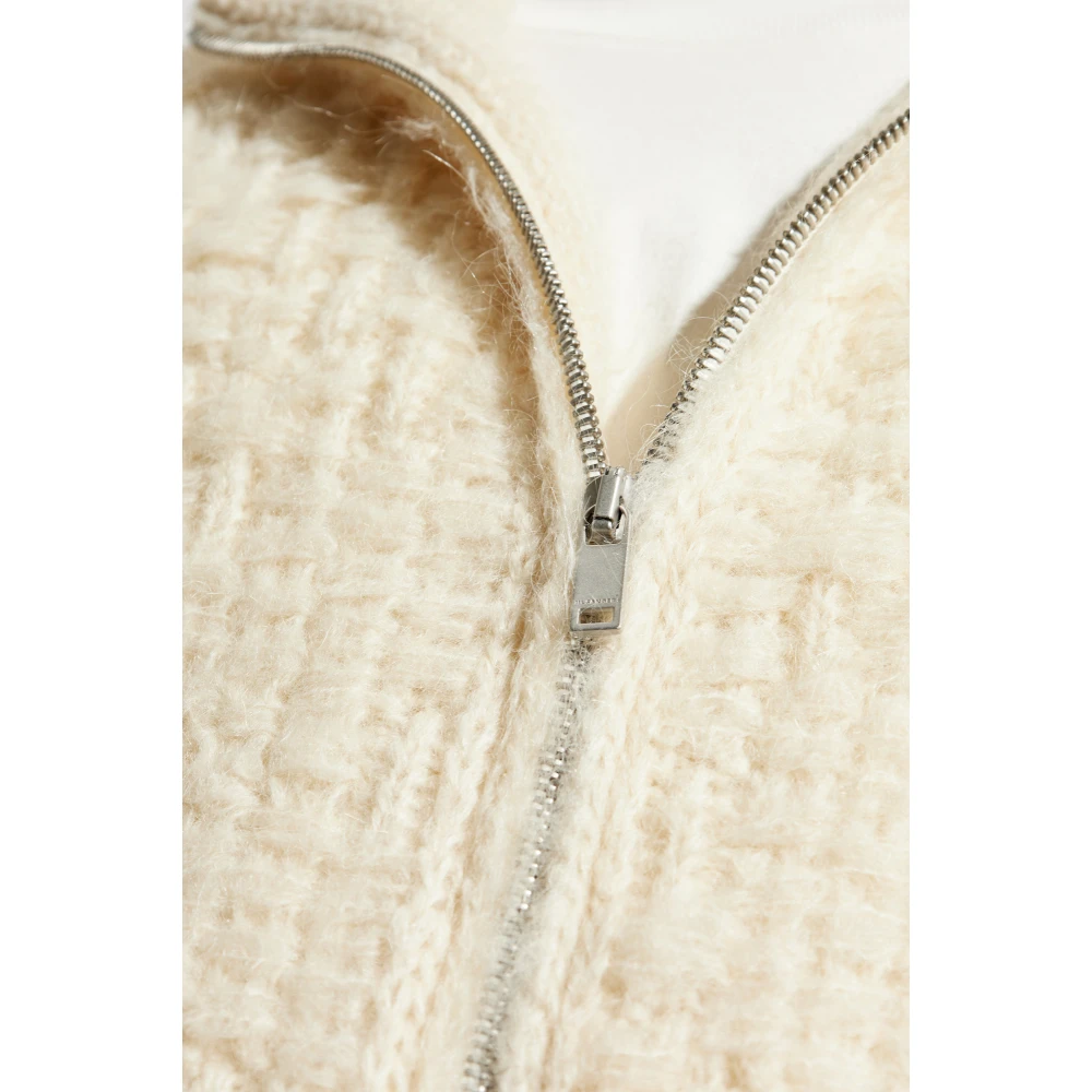 Jil Sander Cardigan met opstaande kraag Beige Heren