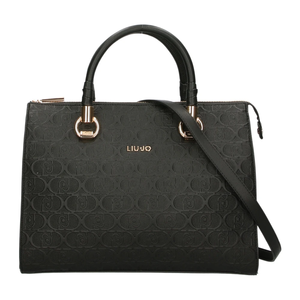 Liu Jo Zwarte Satchel Tas met Afneembare Band Black Dames