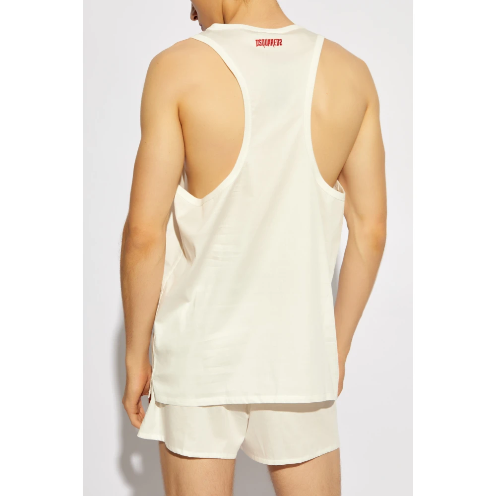 Dsquared2 Top uit de Ondergoedcollectie White Heren