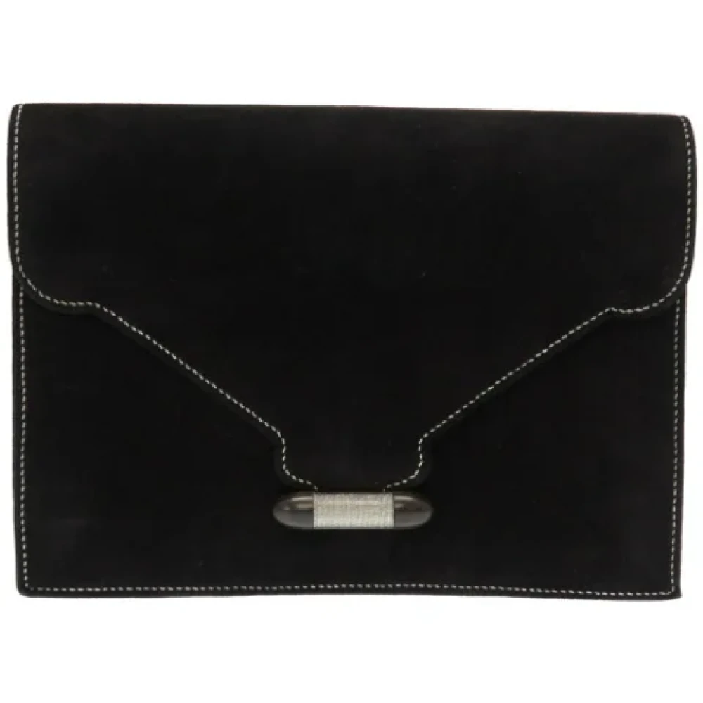 Hermès Vintage Pre-owned Fabric clutches Black Dames
