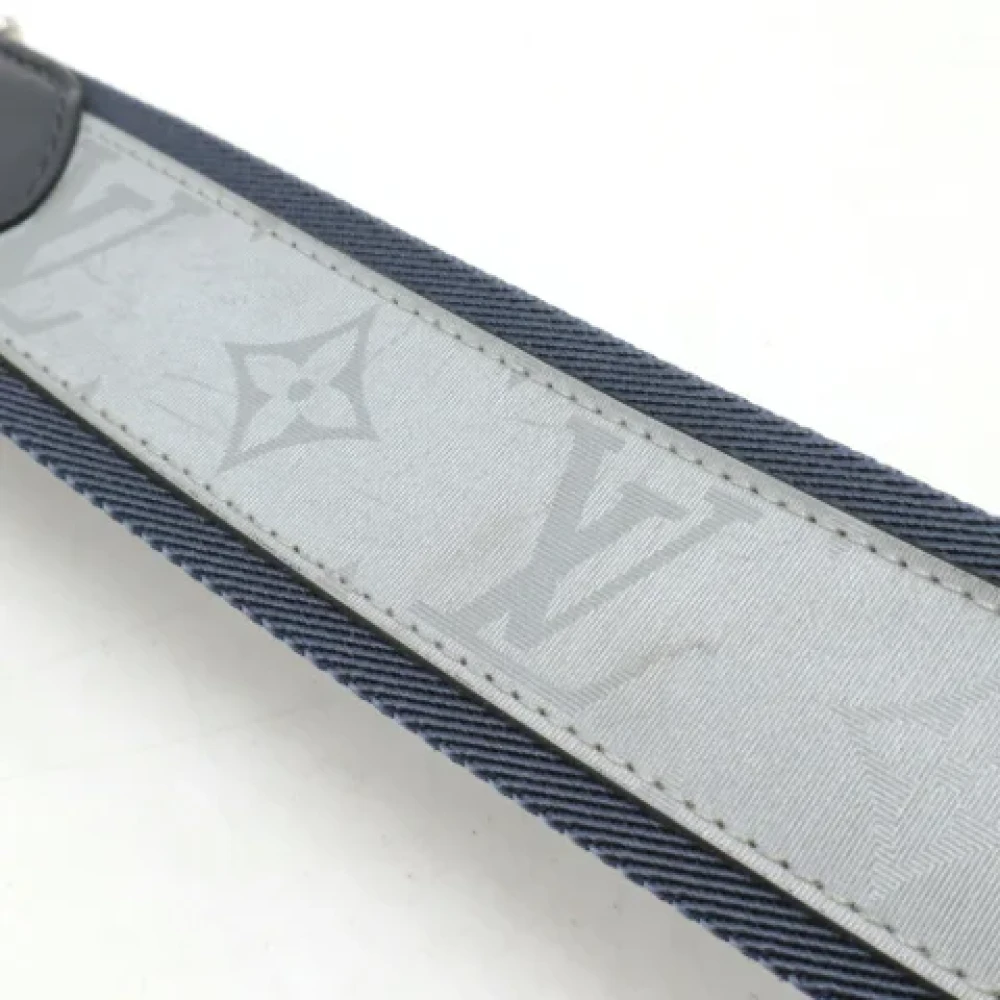 Louis Vuitton Vintage Pre-owned Leather belts Blue Heren