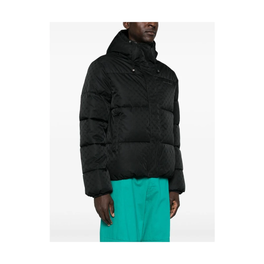 Daily Paper Monogram Gewatteerd Jack met Capuchon Black Heren