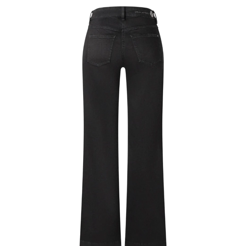 MAC Wijde Authentieke Jeans Black Dames