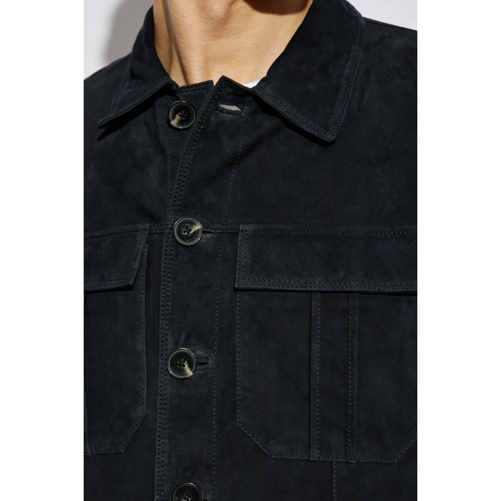 Zadig & Voltaire Suède jas Blue Heren