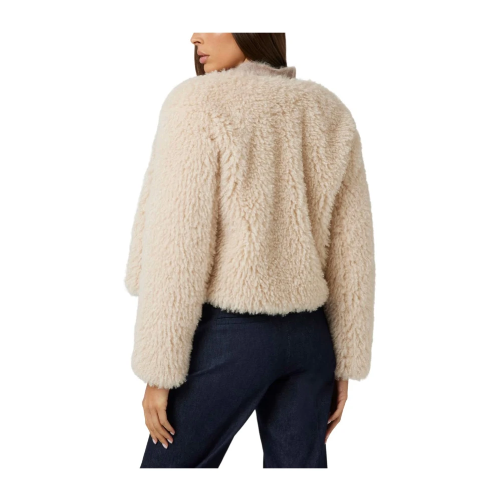 Guess Eco-Bont en Eco-Montons Teddy Jas Beige Dames