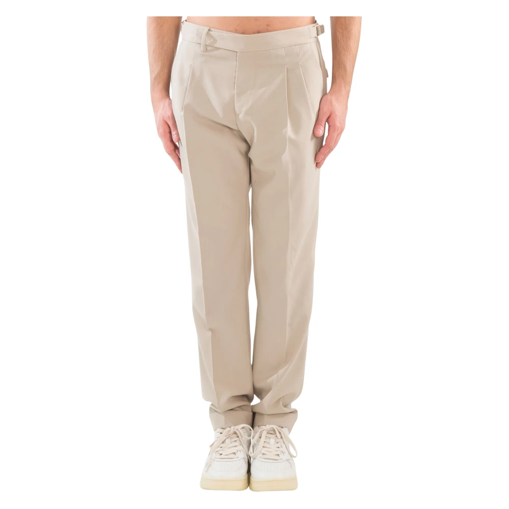 Briglia Wollen Riem Broek Beige Heren