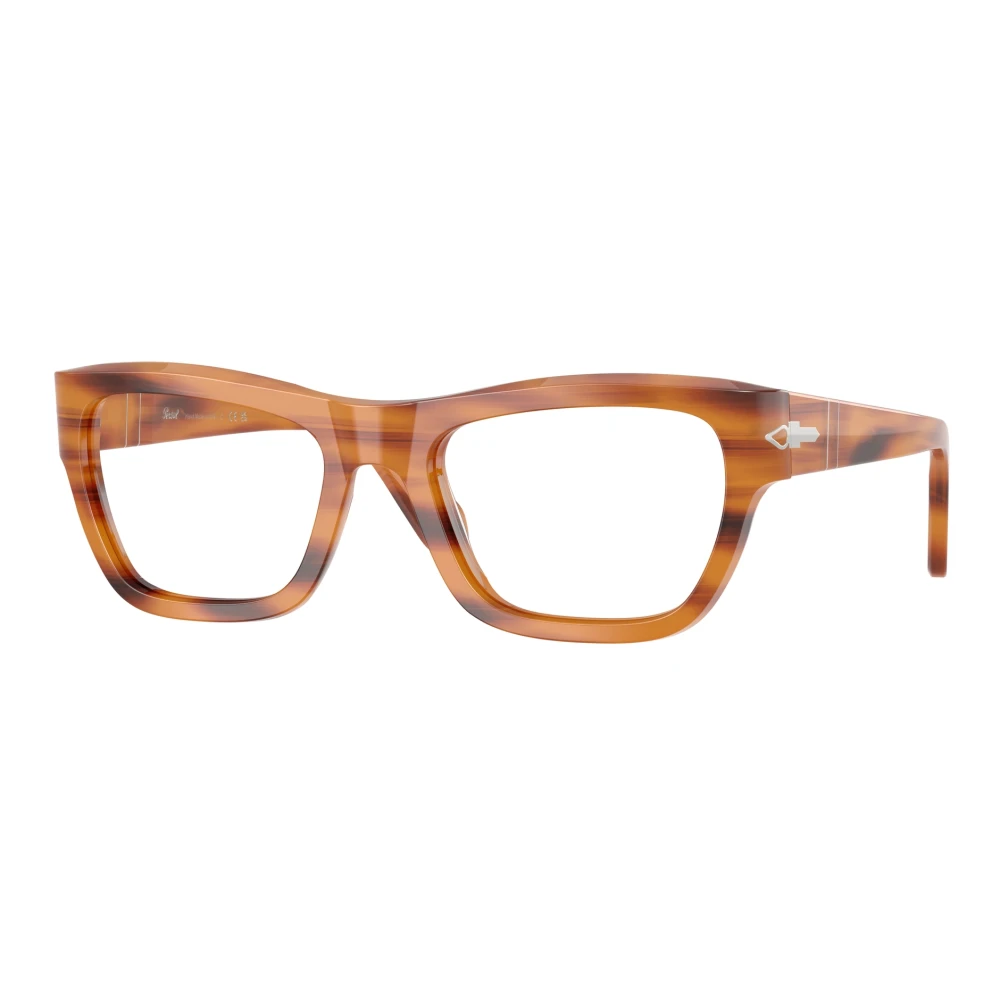 Persol Unisex Brown Glasses, 53 Mm, Stylish Eyeglasses In Color