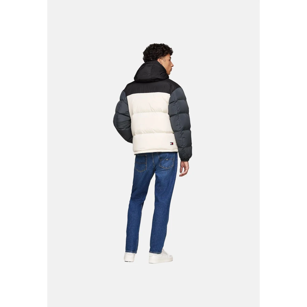 Tommy Jeans Stijlvolle Jas voor Mannen White Heren