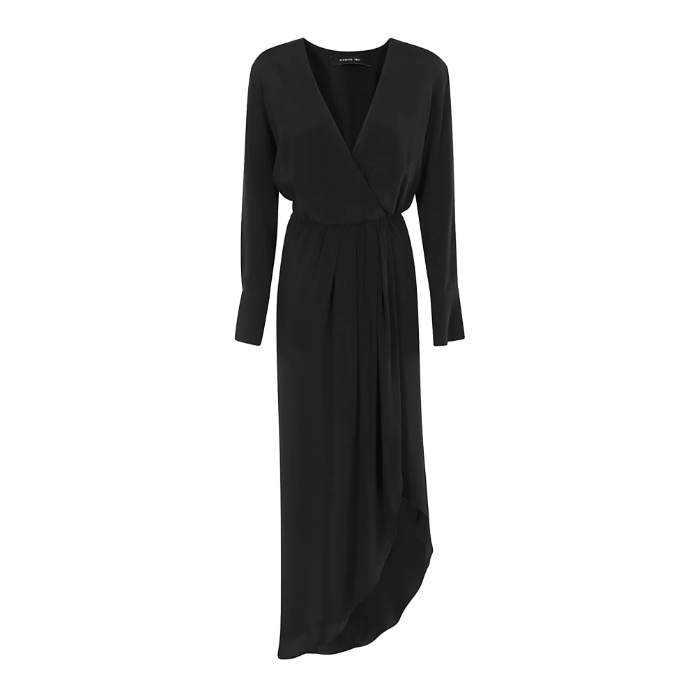 Federica Tosi Elegante Zwarte Jurk Black Dames