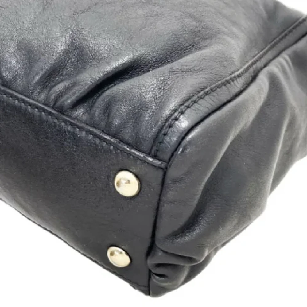Gucci Vintage Pre-owned Leather totes Black Dames