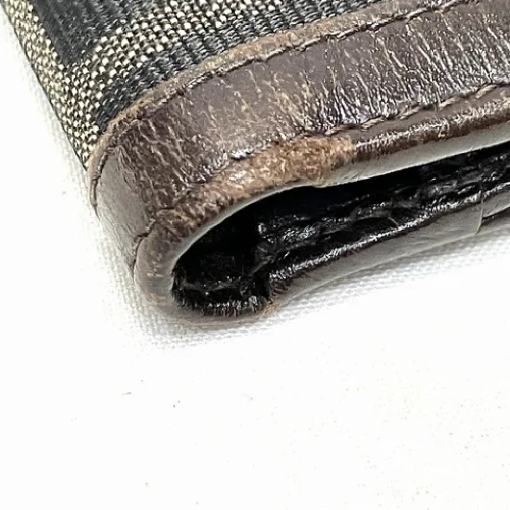 Fendi Vintage Pre-owned Canvas wallets Brown Unisex