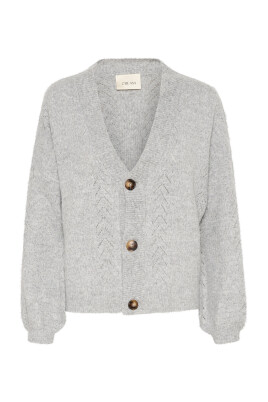light-grey-melange-knit-cardigan