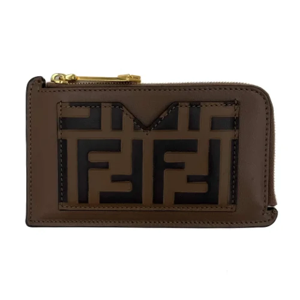 Fendi Vintage Pre-owned Leather wallets Brown Dames