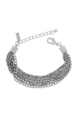 Silverpläterat Stickat Armband