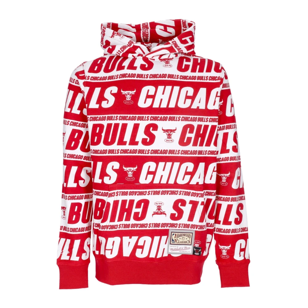 Mitchell & Ness Chicago Bulls Hoodie Hardwood Classics Red Heren