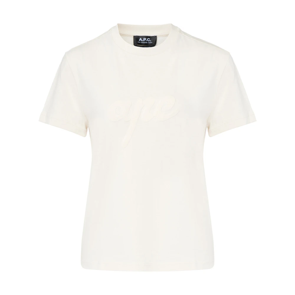 A.p.c. Biologisch Katoen Lenny T-shirt Beige Dames