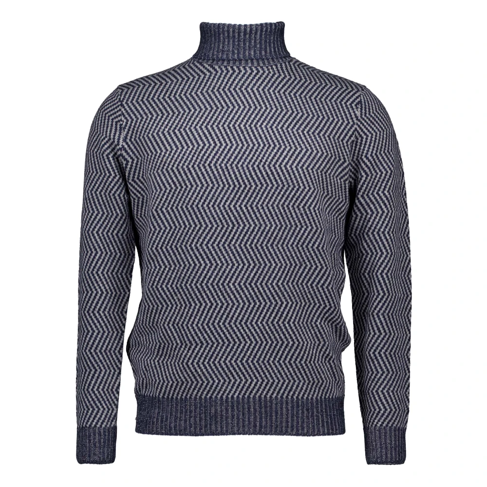 Gentiluomo Blauwe Stijlvolle Shirt Blue Heren