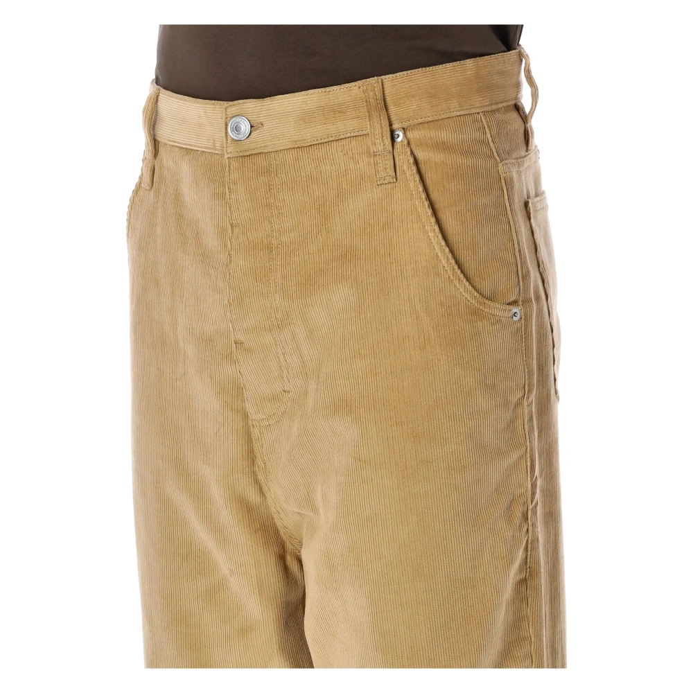 Ami Paris Sand Corduroy Baggy Fit Broek Beige Heren