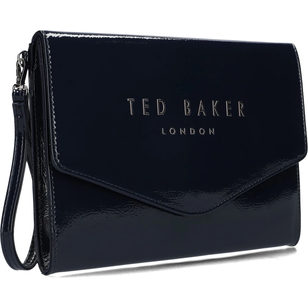 Ted Baker Blauwe Crinkie Clutch Tas Blue Dames