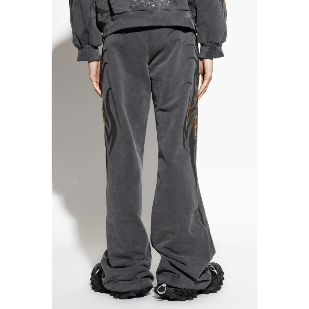 Balenciaga Sweatpants met print Gray Heren