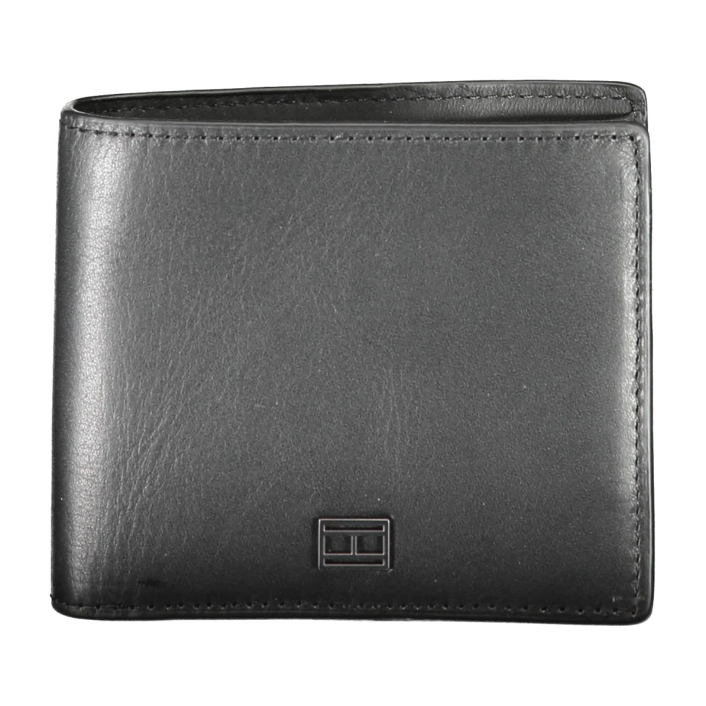 Tommy Hilfiger Men's Black Wallets & Cardholders, One Size, Wallet 2 Compartments Coin