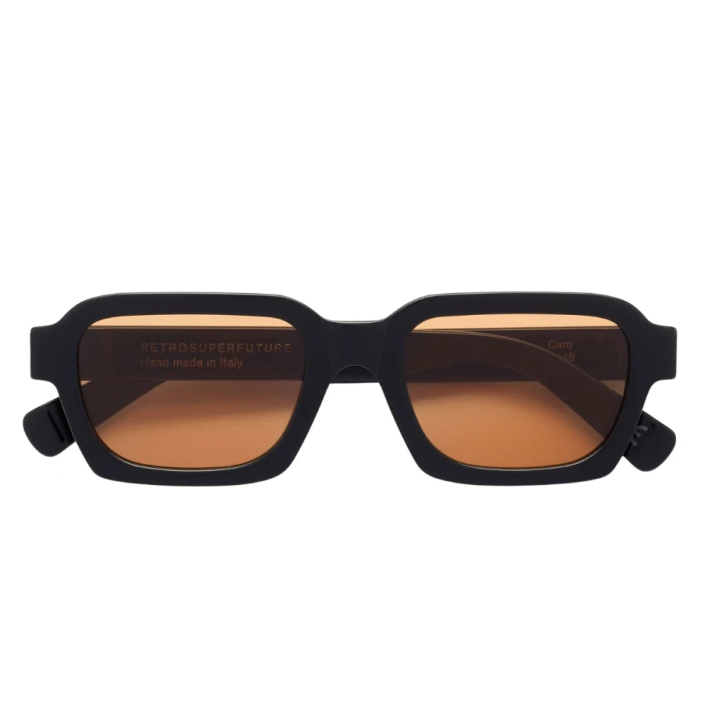 Retrosuperfuture Unisex Black/Brown 4Kj Caro Refined Sunglasses Acetate Squared Normal - Image 4