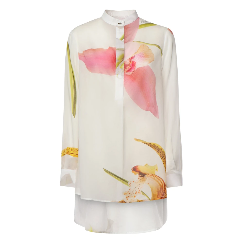 Genny Witte Overhemd Blouse Multicolor Dames