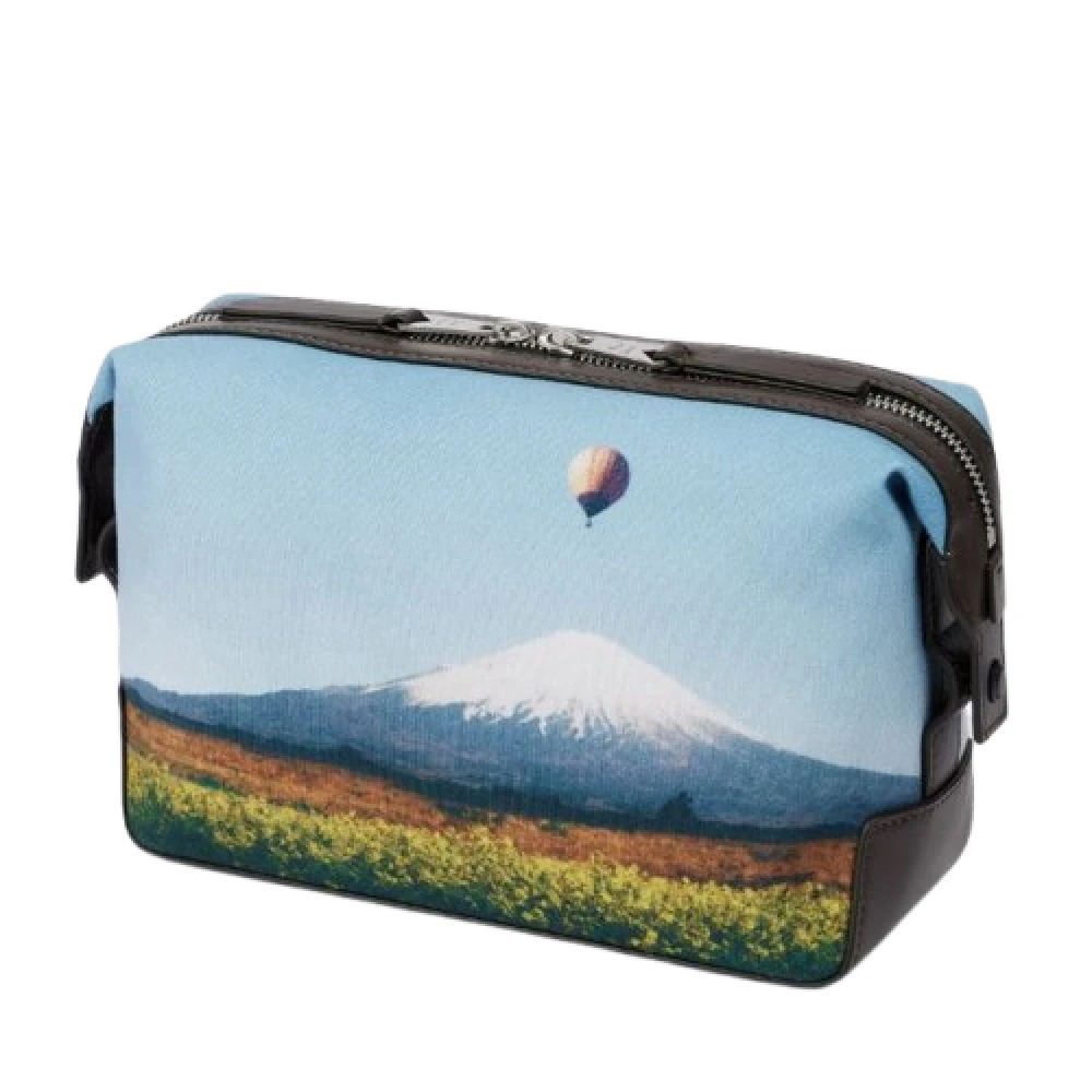 PS By Paul Smith Toilettas met handtekening streepballonprint Multicolor Heren