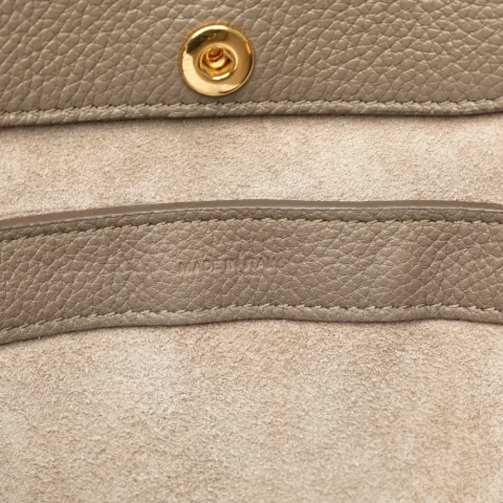 Celine Vintage Pre-owned Leather handbags Beige Dames