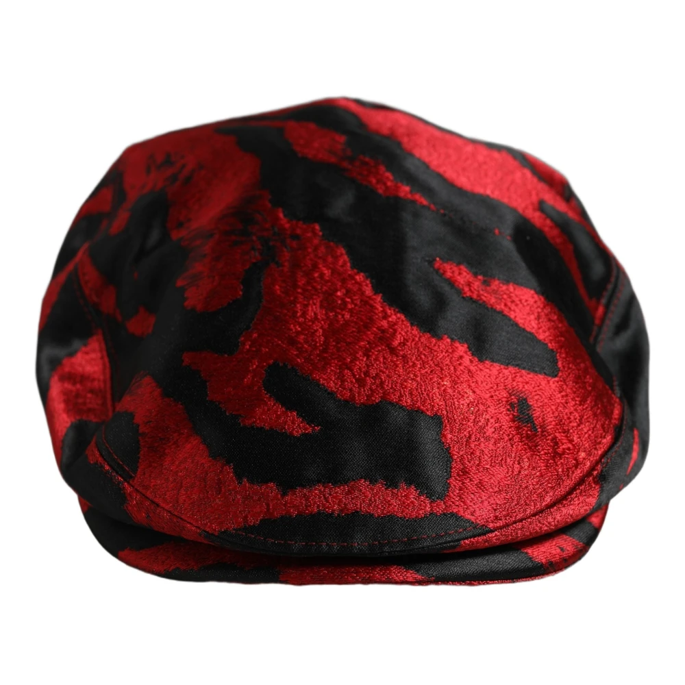 Dolce & Gabbana Newsboy Cap - Female - Hats & Caps - Red - One Size - Accessories