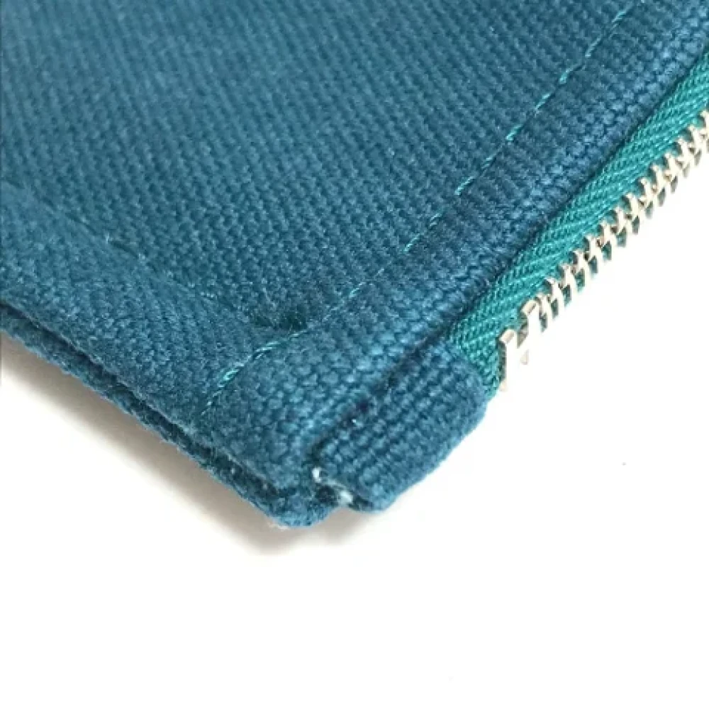 Hermès Vintage Pre-owned Leather pouches Blue Dames