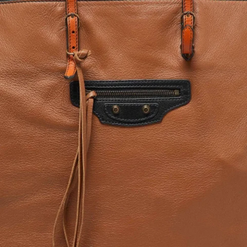 Balenciaga Vintage Pre-owned Leather balenciaga-bags Brown Dames
