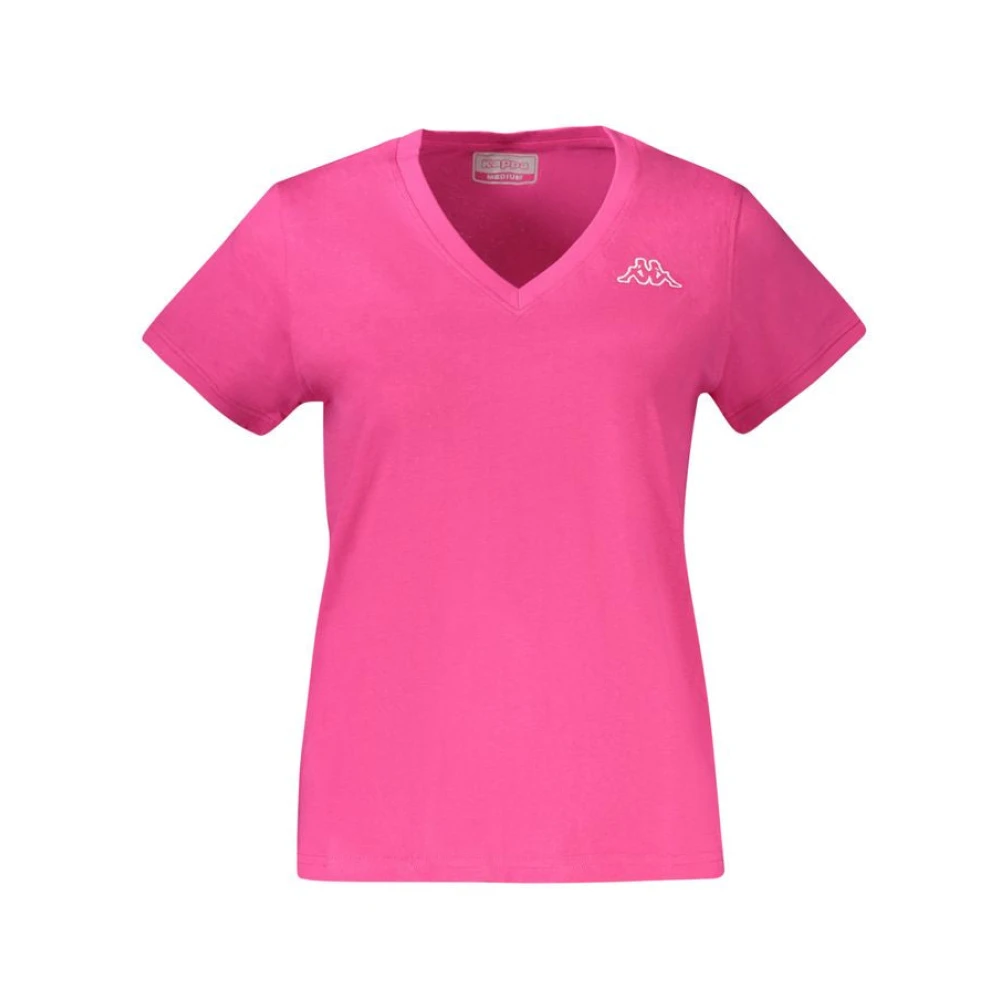 Kappa Rosa Katoenen Tops & T-Shirt Pink Dames