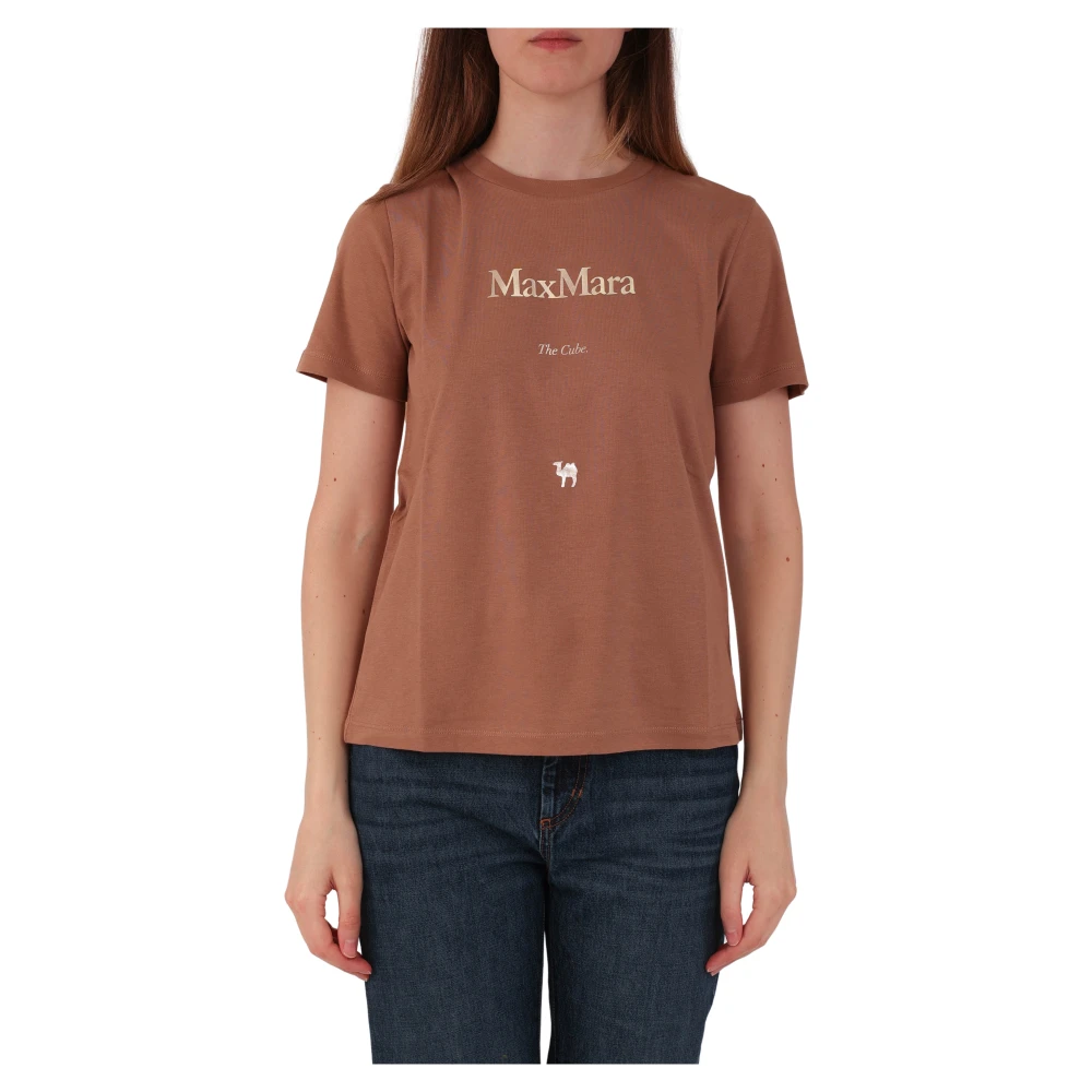 Max Mara T-Shirts Brown Dames