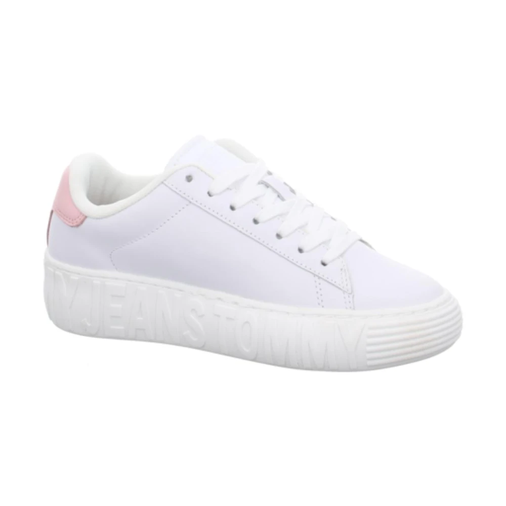 Tommy Hilfiger Women's White Cupsole Sneakers
