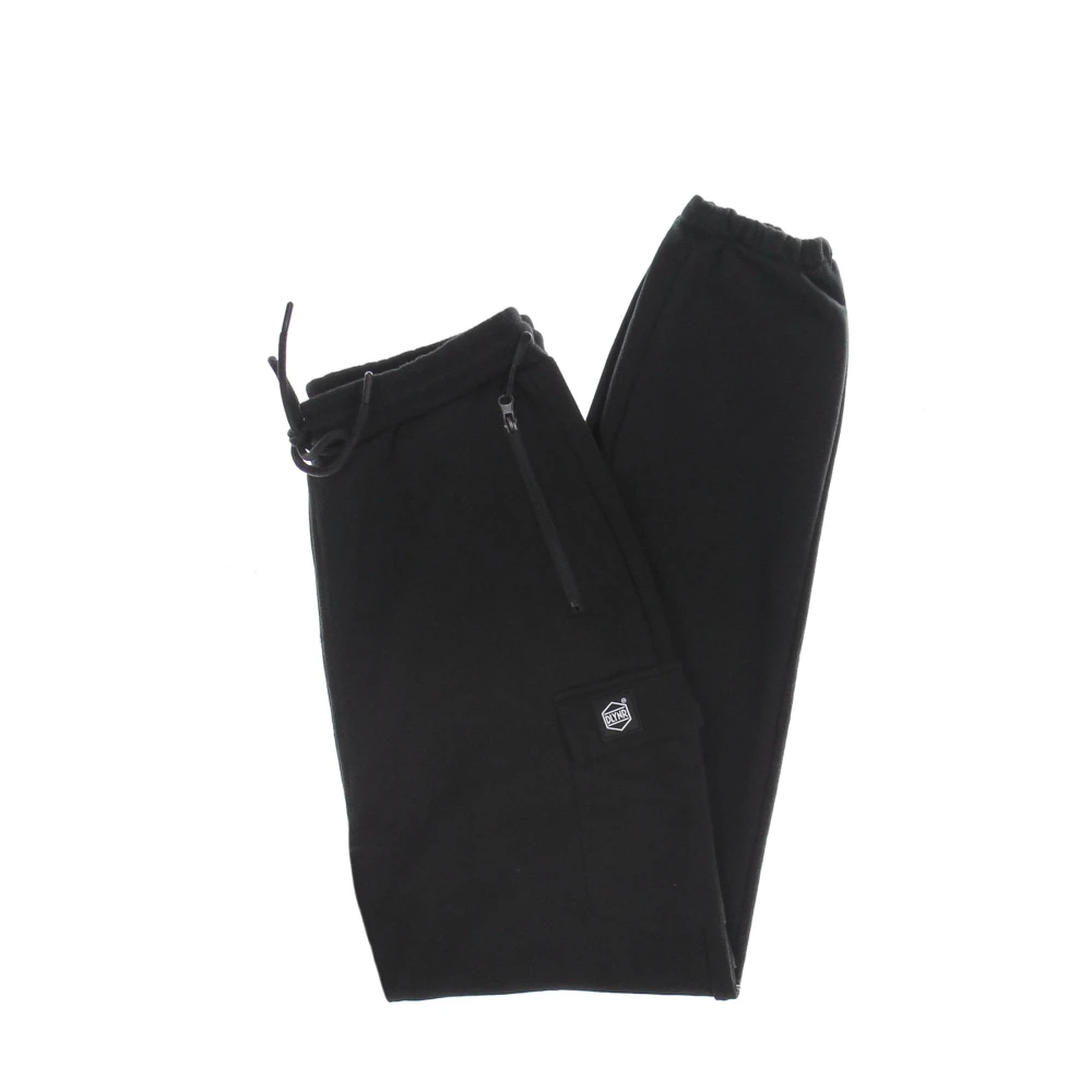 Dolly Noire Zwarte Cargo Sweatpants Lichtgewicht Trainingsbroek Black Heren