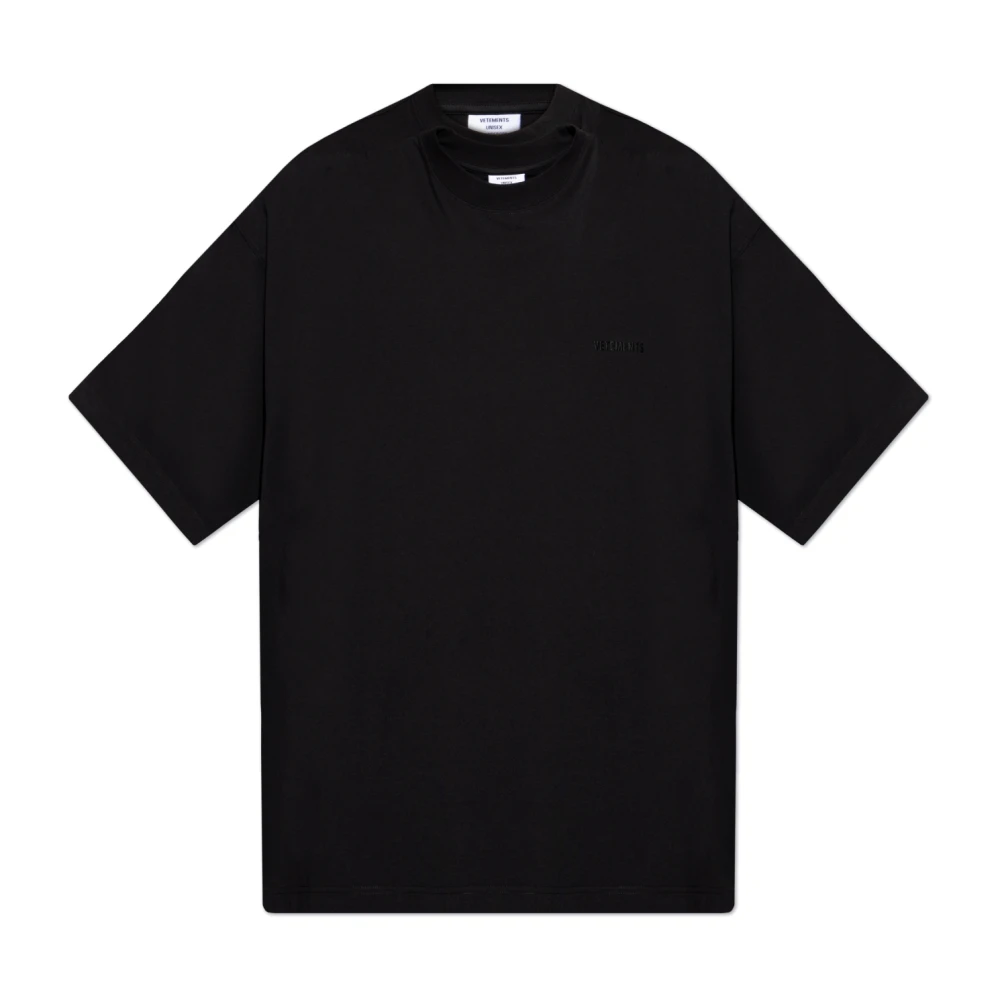 Vetements Dubbel oversized T-shirt Black Heren