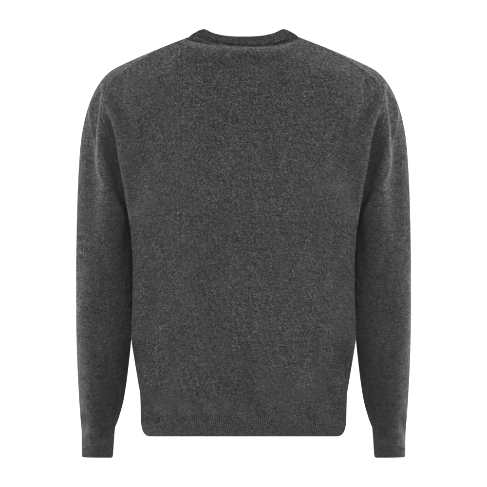 Woolrich Lamswol Crewneck Trui Gray Heren