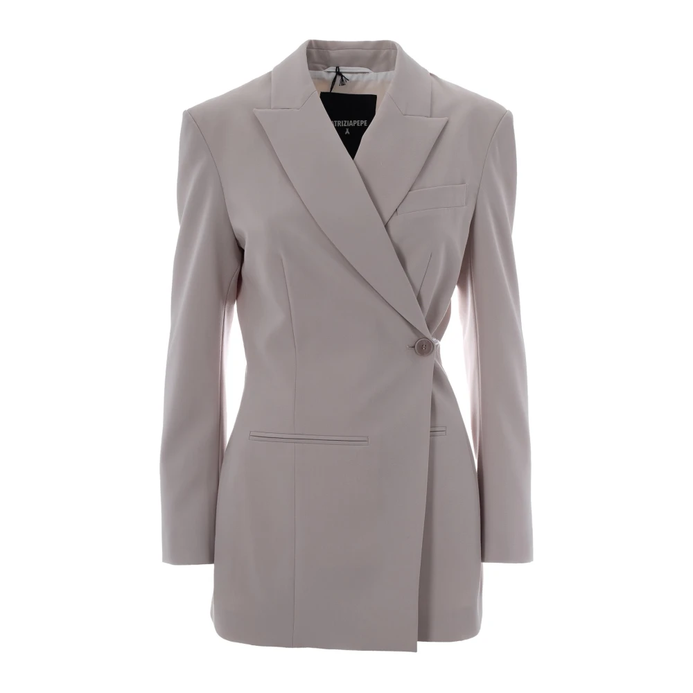 Patrizia Pepe Women's Gray Blazers, M, Gabardina