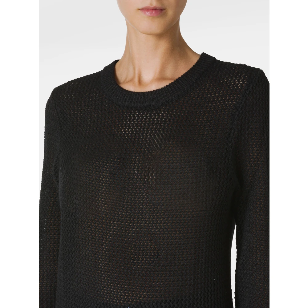 Michael Kors Zwarte Merino wollen trui Black Dames