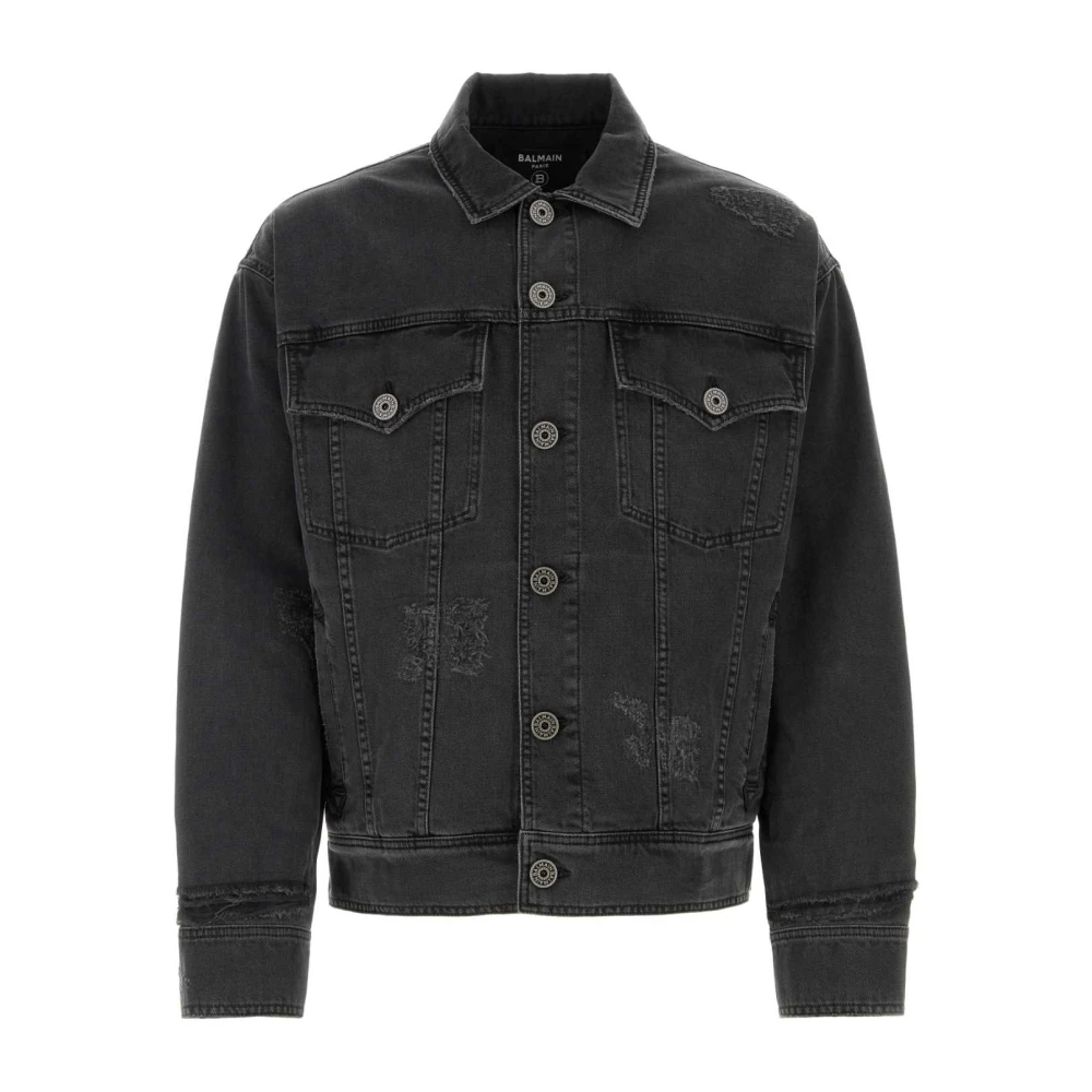 Jackets > Denim Jackets - - Balmain - Modalova